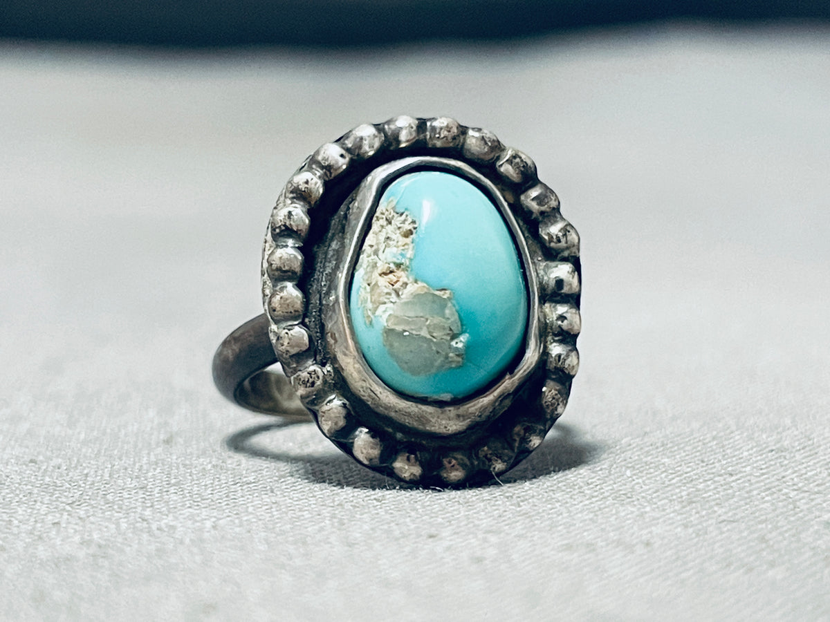 VTG NATIVE AMERICAN TURQUOISE RING. shops #A63