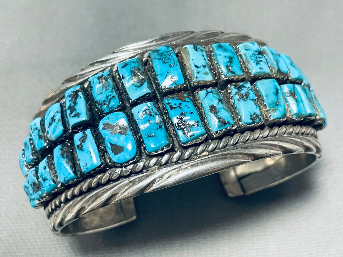 Thomas Tso Vintage Native American Navajo Morenci Turquoise