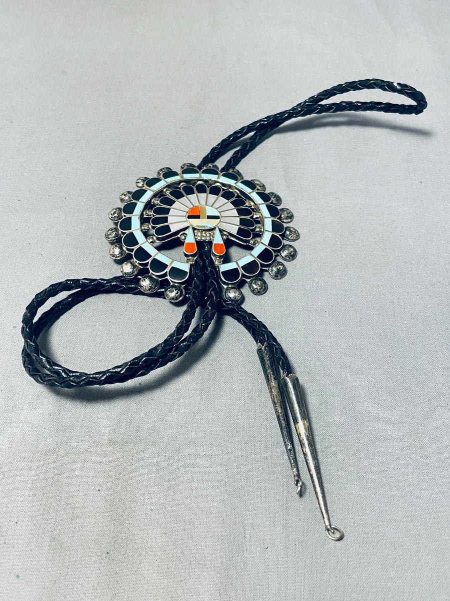 Vintage Native Made shops Beaded Bolo