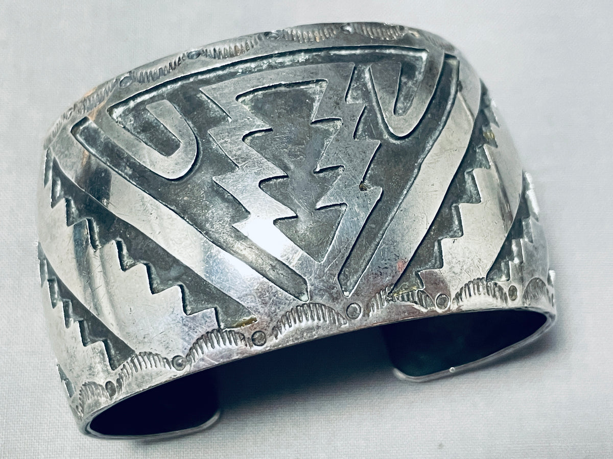 Important Jim Yazzie Vintage Native American Navajo Sterling