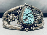 Eye Raising Vintage Native American Navajo Spiderweb Turquoise Sterling Silver Bracelet-Nativo Arts