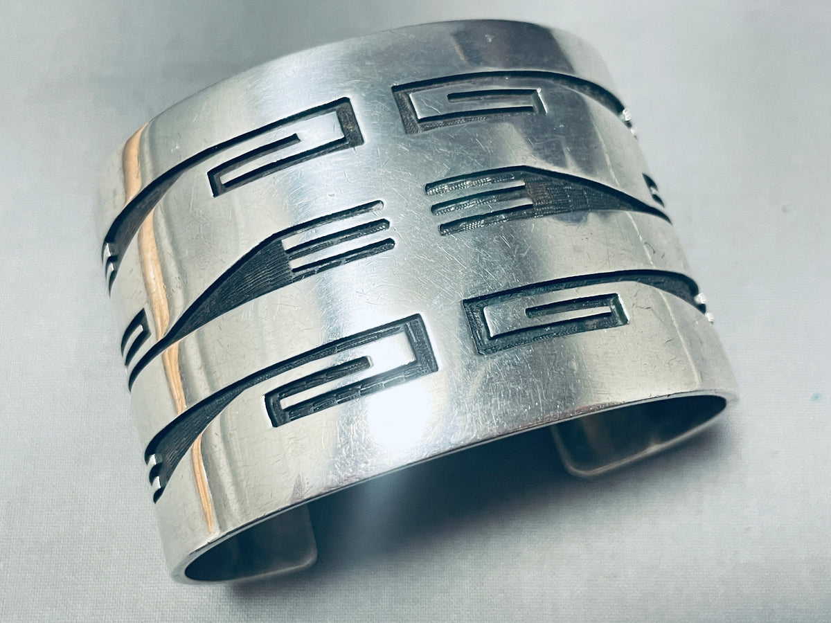 Important Vintage Native American Hopi Marc Coochwykvia Sterling 
