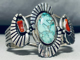 Rich Begay! Carico Lake Bed!! Turquoise Vintage Navaj Sterling Silver Bracelet-Nativo Arts