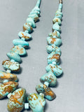 Boulders Of Royston Turquoise Vintage Navajo Sterling Silver Necklace-Nativo Arts