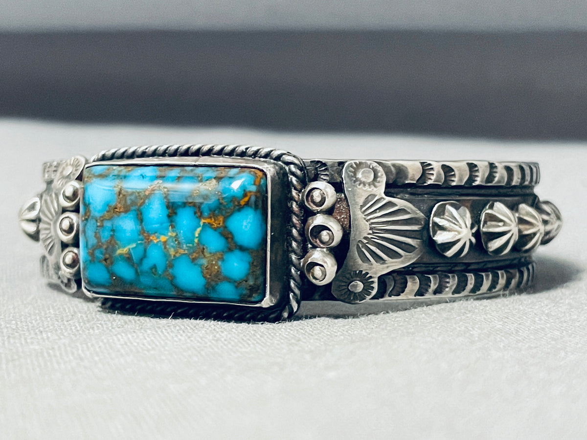 Vick Hicks Very Rare Turquoise Native American Navajo Sterling