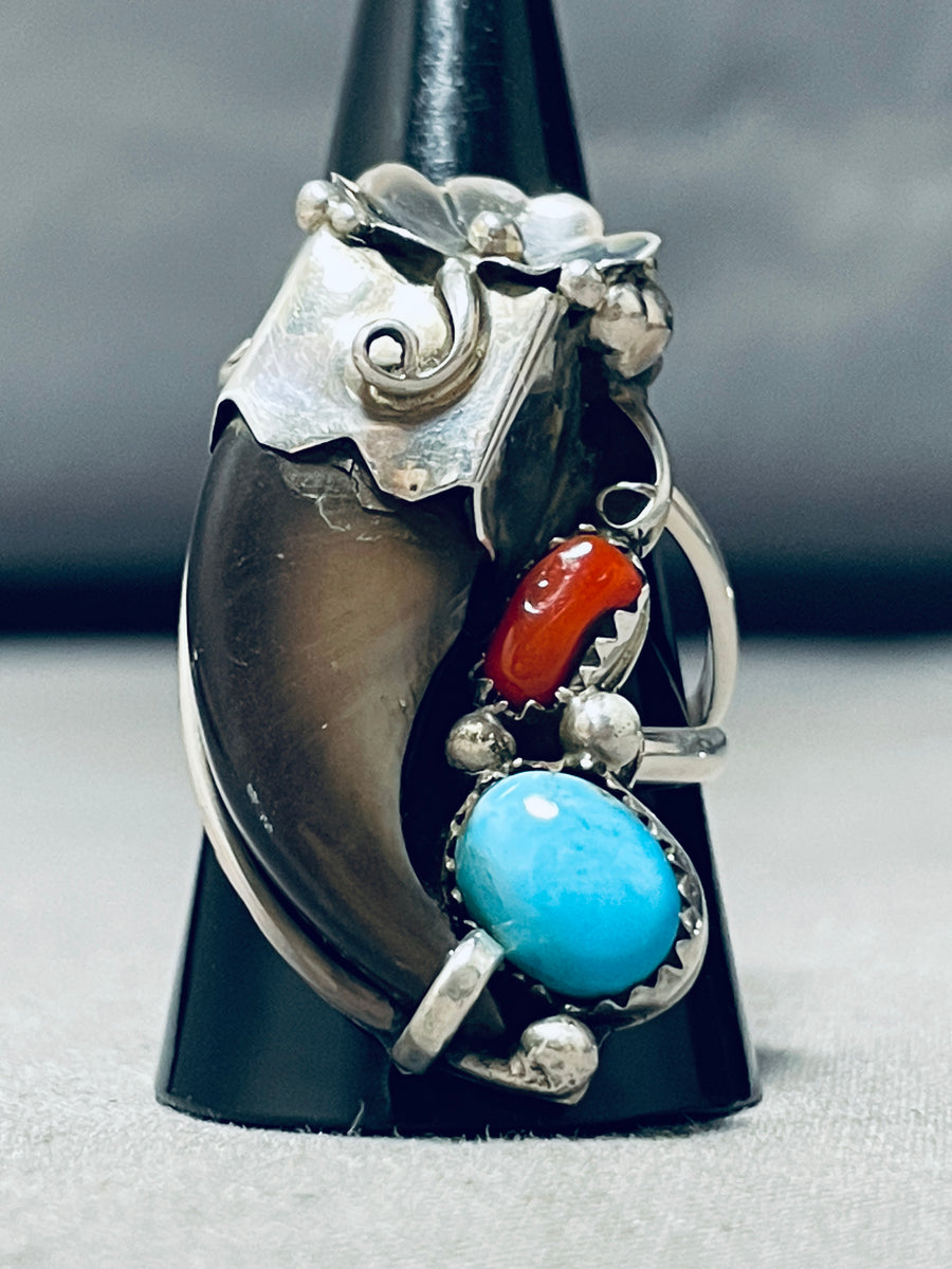 Elaine Yazzie Vintage Native American Navajo Turquoise Coral