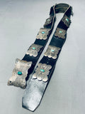 Dropdead Gorgeous Vintage Native American Navajo Butterfly Sterling Silver Concho Belt-Nativo Arts