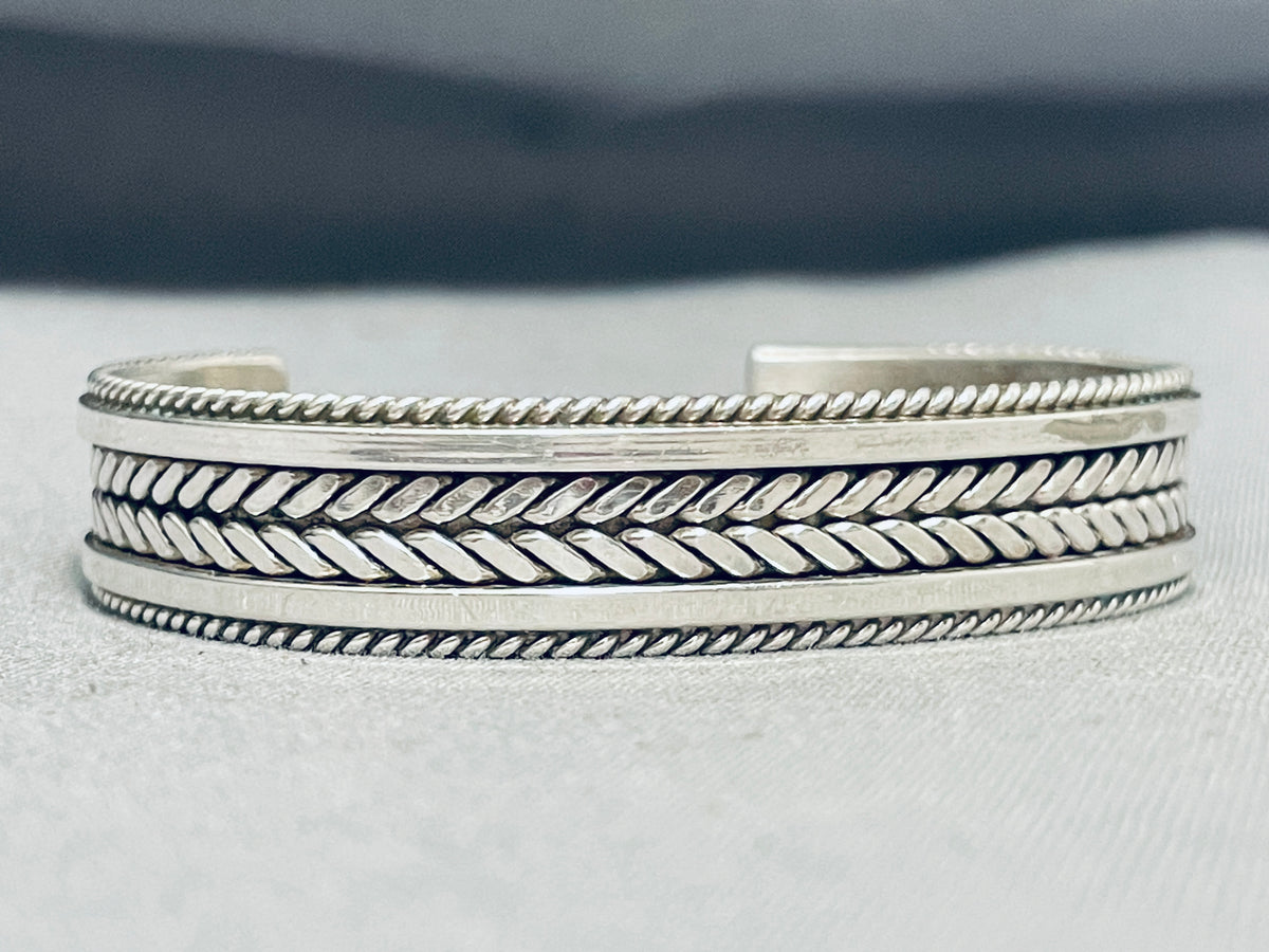 NAVAJO ナバホ族 Sterling SILVER Tahe作 R-7575 NAVAJO ナバホ族 Sterling SILVER Tahe作 R-7575