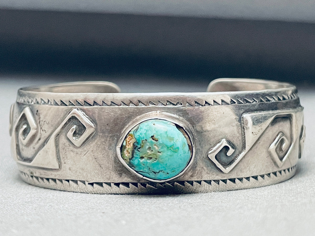 Monroe Ashley Vintage Native American Navajo Turquoise Geomtric