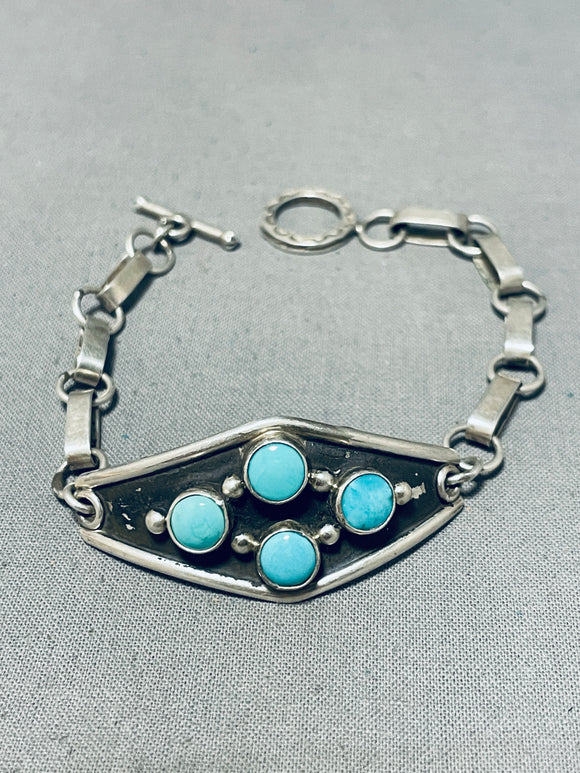 Special Vintage Native American Navajo Turquoise Sterling Silver Bracelet-Nativo Arts