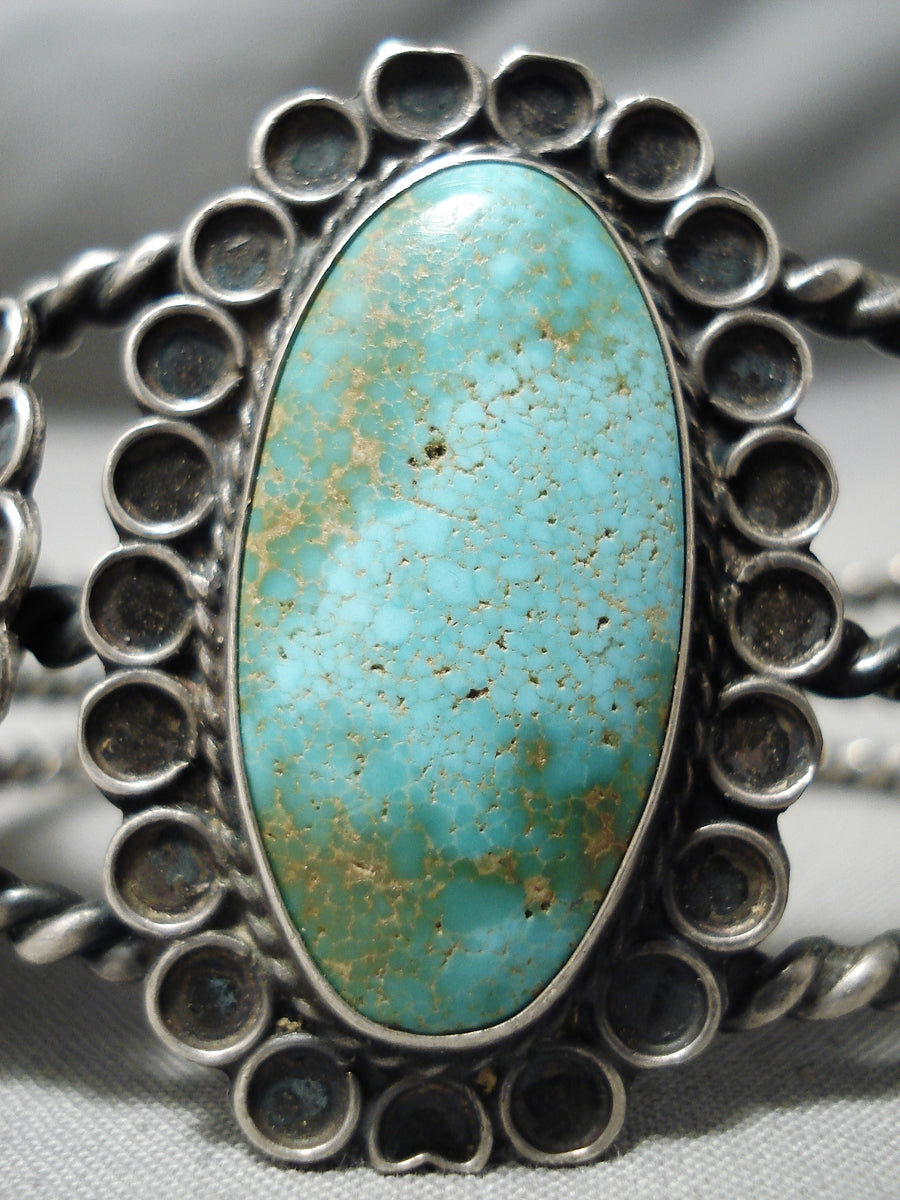 Museum Vintage Native American Navajo Royston Turquoise Sterling Silve ...