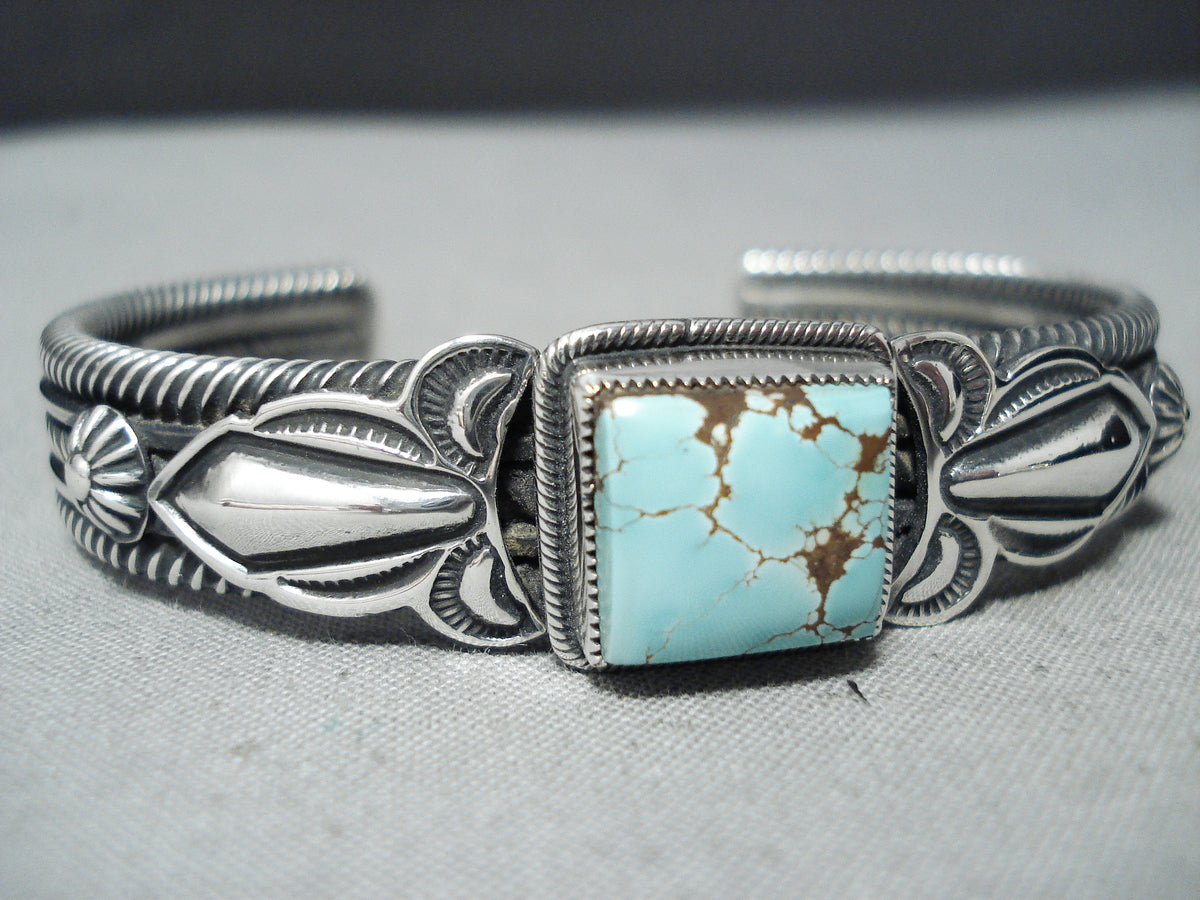 Important Vintage Native American Navajo Gary Reeves #8 Turquoise