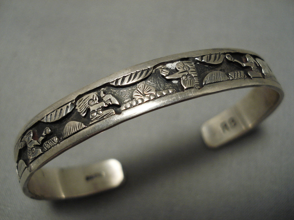 Vintage Native American Navajo Richard S Begay Sterling Silver