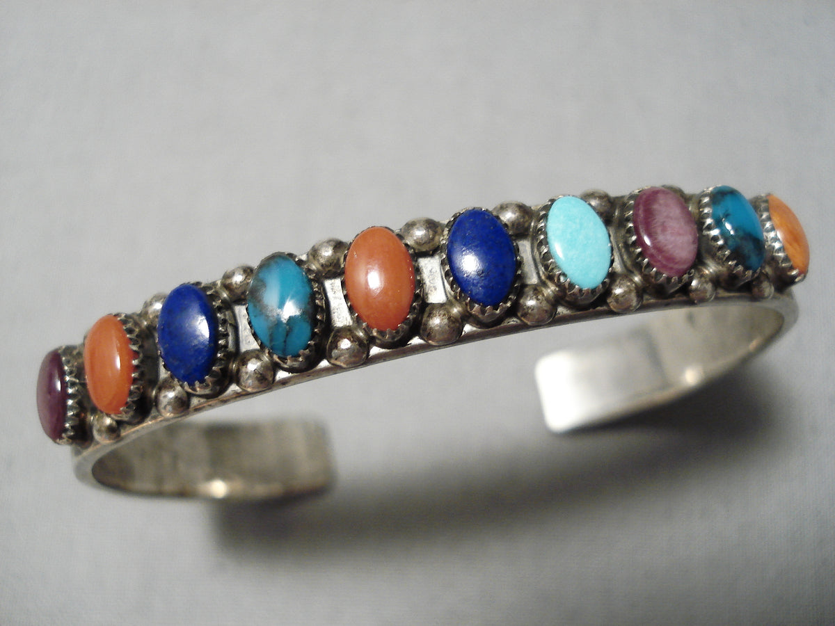 アクセサリー Harlan Coonsis zuni indian jewelry Harlan Coonsis, Zuni, Knifewing Bracelet – Sedona Indian Jewelry