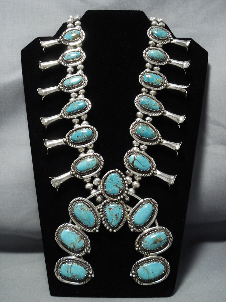 349 Gram Vintage Native American Jewelry Navajo Turquoise Sterling