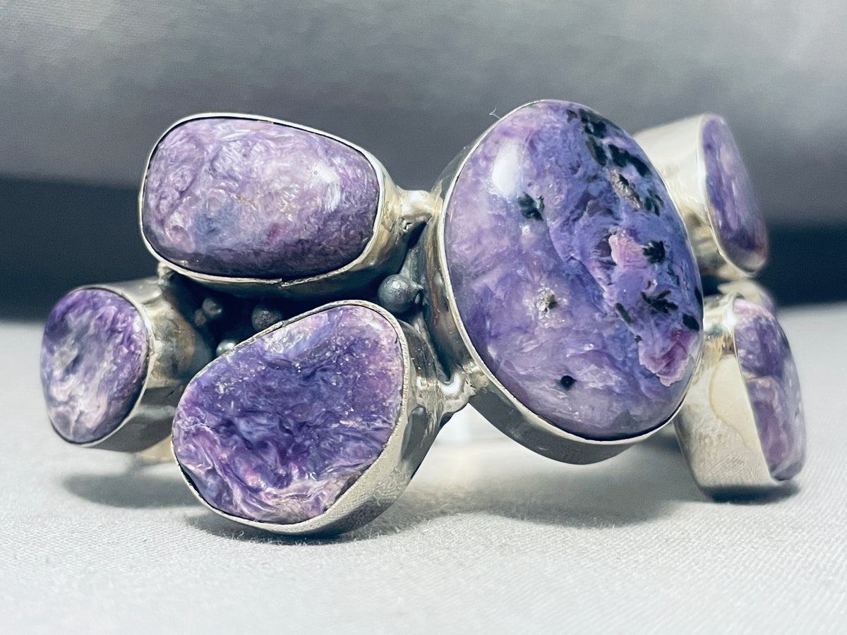 One Of The Most Unique Native American Navajo Charoite Sterling Silver ...