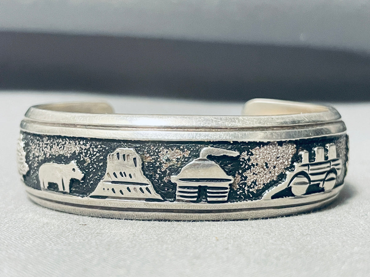 Authentic Vintage Native American Navajo Thomas Singer Sterling