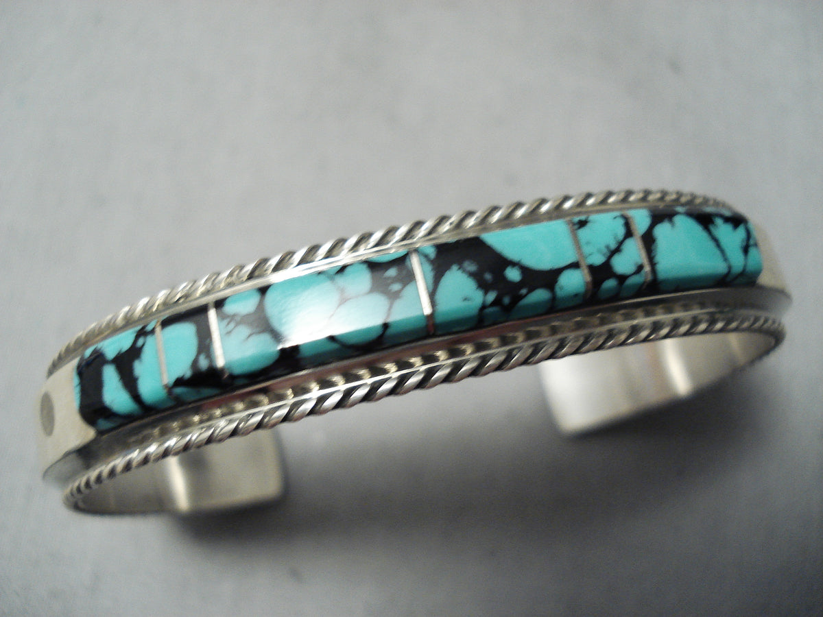 Fran Yazzie Vintage Native American Navajo Spiderweb Turquoise