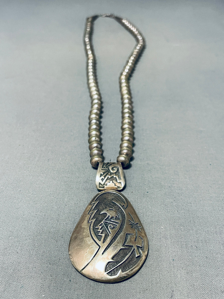 Captivating Vintage Native American Hopi Sterling Silver Eagle
