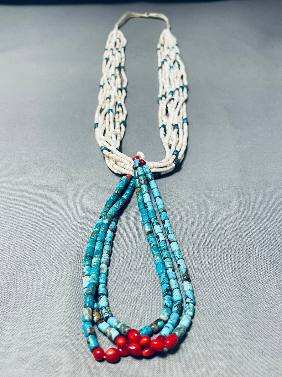 Native American Dynamic Vintage Santo Domingo Branch Coral Necklace –  Nativo Arts