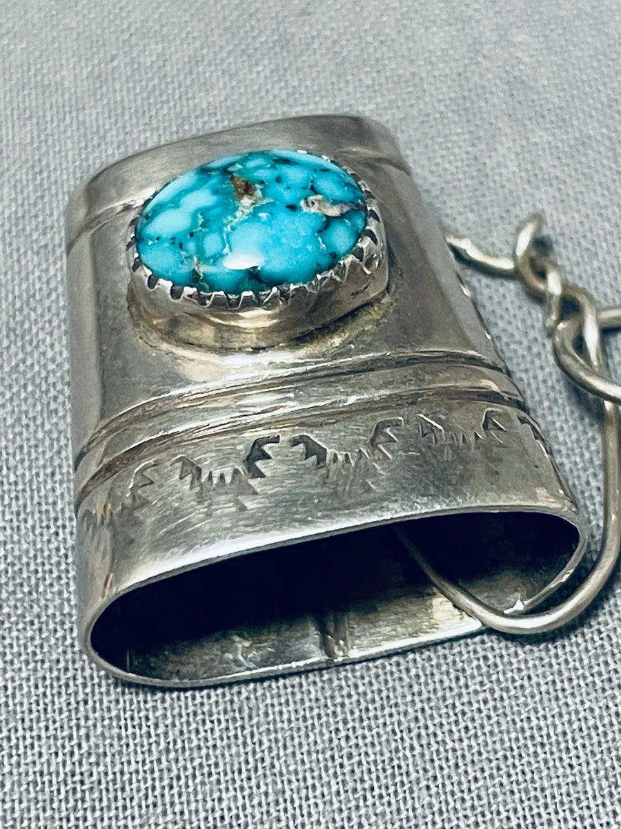 Vintage Sterling Silver Turquoise Full Size BIC Lighter Case