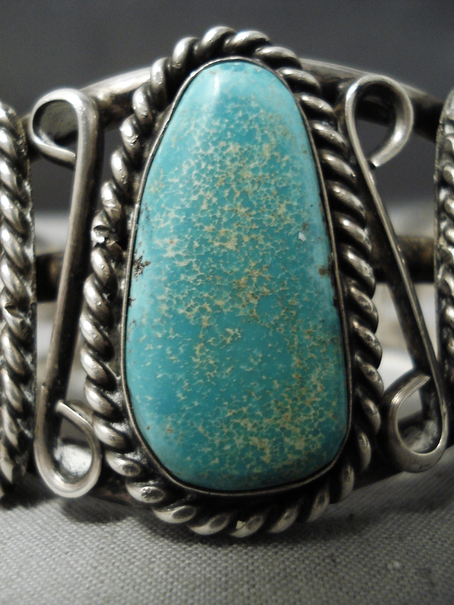 Statement Vintage Native American Navajo Royston Turquoise Sterling Si ...