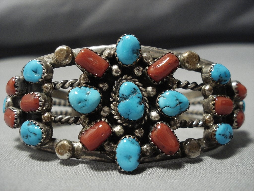 Navajo Sterling Silver Turquoise Coral Lighter Case Native American Jewelry  – Jewelry Native American