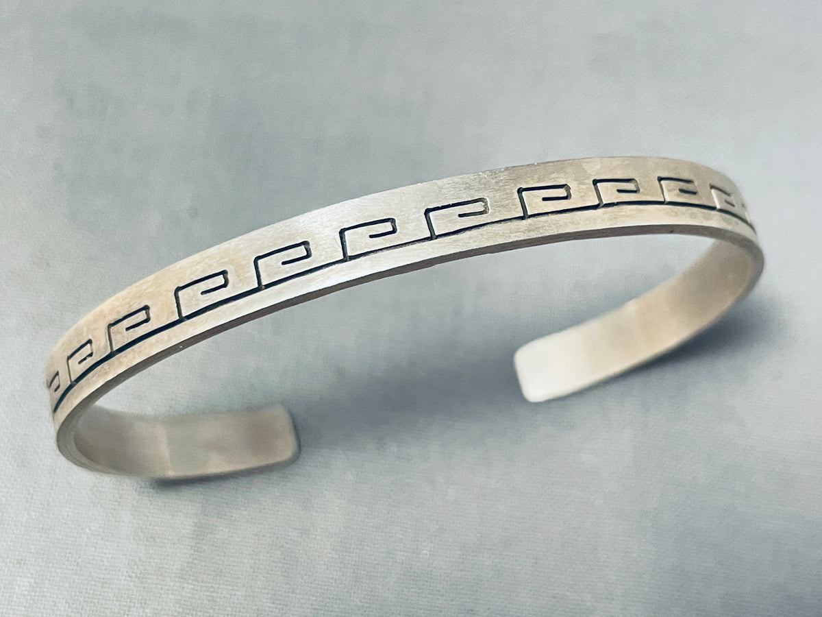 Marvelous Vintage Native American Navajo Sterling Silver Bracelet