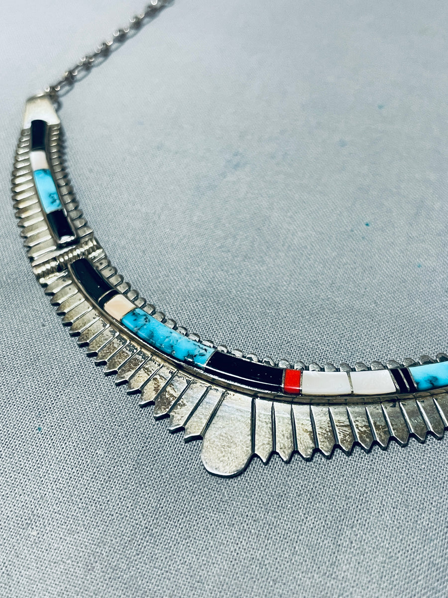 Native American Important Vintage Navajo Turquois Clasp Bracelet Native American Important Vintage Navajo Turquois Clasp Bracelet