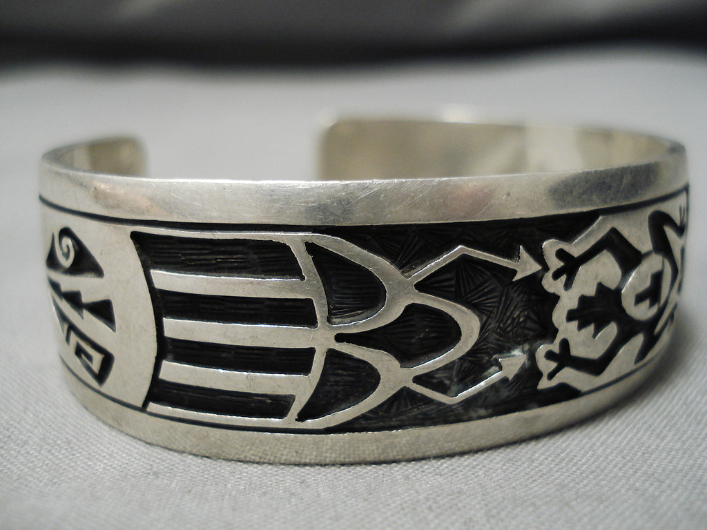 Important Pascal Kuwanhongea Native American Hopi Vintage Sterling