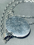 Breathtaking Native American Navajo Carico Lake Turquoise Sterling Silver Signed Necklace-Nativo Arts