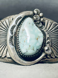 One Of The Best Vintage Native American Navajo Dry Creek Turquoise Sterling Silver Bracelet-Nativo Arts