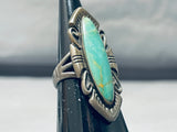 Fabulous Vintage Native American Navajo Royston Turquoise Sterling Silver Ring-Nativo Arts