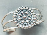 Rare Vintage Southwest Sterling Silver Cluster Bracelet Cuff-Nativo Arts