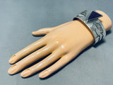 One Of The Most Unique Ever Vintage Native American Navajo Sugulite Sterling Silver Bracelet-Nativo Arts