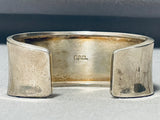 Very Unique Vintage Southwest Sterling Silver Storyteller Bracelet Cuff-Nativo Arts