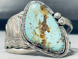 One Of The Most Unique Ever Vintage Navajo Turquoise Sterling Silver Bracelet-Nativo Arts
