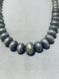 Gorgeous Vintage Native American Navajo Sterling Silver Necklace-Nativo Arts