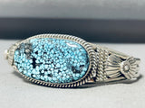 Important Vintage Turquoise Native American Navajo Sterling Silver Bracelet-Nativo Arts