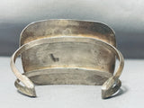 Museum Blue Wind Turquoise Vintage Native American Navajo Sterling Silver Bracelet-Nativo Arts