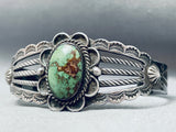 Early Century Vintage Native American Navajo Cairo Lake Turquoise Sterling Silver Bracelet-Nativo Arts
