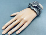 One Of The Most Unique Silver Work Vintage Southwest Bracelet-Nativo Arts