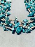 Native American Outstanding Vintage Santo Domingo Turquoise Necklace-Nativo Arts