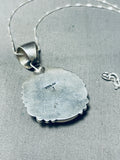 Beautiful Vintage Native American Navajo Damale Turquoise Sterling Silver Necklace-Nativo Arts