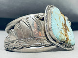 One Of The Most Unique Ever Vintage Navajo Turquoise Sterling Silver Bracelet-Nativo Arts