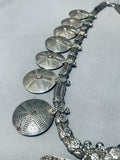 326 Gramsvintage Southwesthuge Sterling Silver Squash Blossom Necklace 326 Grams-Nativo Arts