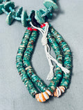 Native American Important Vintage Santo Domingo Green Turquoise Jacla Necklace-Nativo Arts