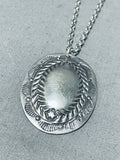 Brilliant Vintage Native American Navajo Sterling Silver Concho Necklace-Nativo Arts