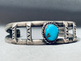Handmade By Native American Navajo Artist Nan Yazzie Bisbee Turquoise Sterling Silver Bracelet-Nativo Arts