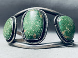 Huge Vintage Native American Navajo Royston Turquoise Sterling Silver Bracelet-Nativo Arts